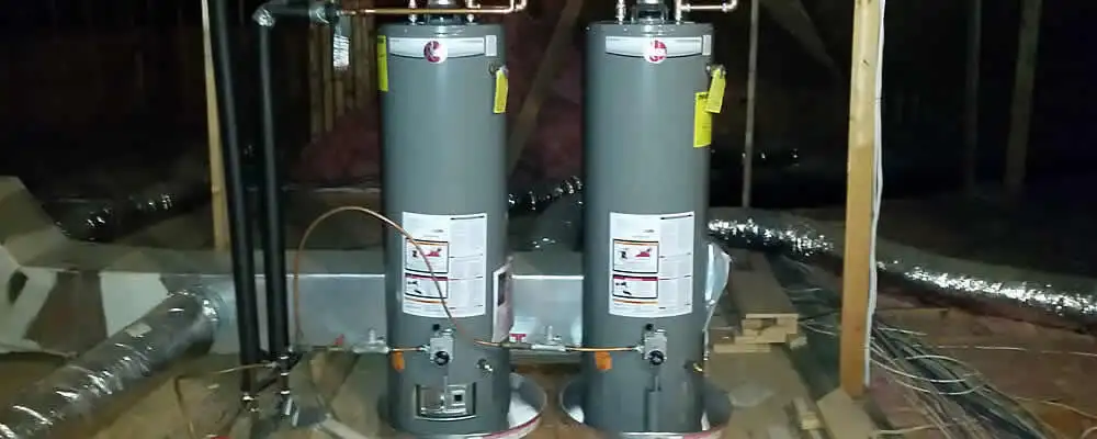 Tankless water heater installation for home hot water in Lancaster, PA